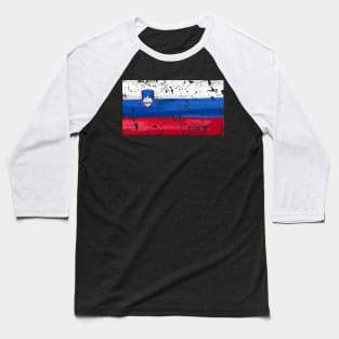 Slovenia Flag Baseball T-Shirt